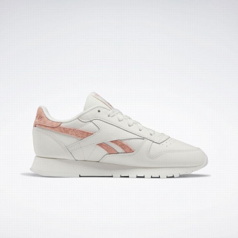 Reebok Classic Leather Women's Shoes White Orange | VNA883RI