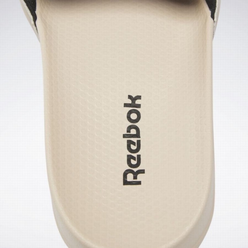 Reebok Classic Men's Slides Beige Black | DWS3989WG