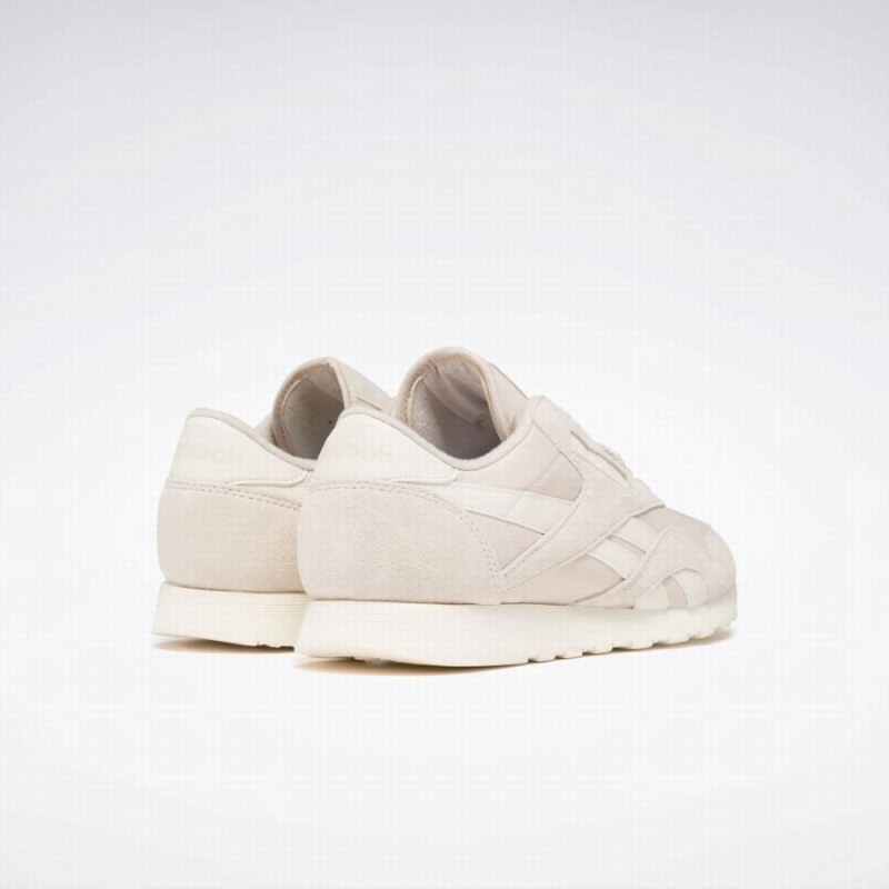 Reebok Classic Nylon Men's Shoes Beige White | AKU384ML