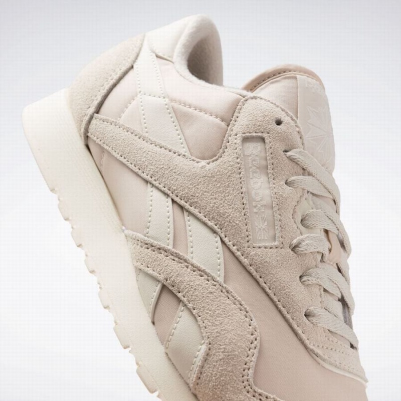 Reebok Classic Nylon Men's Shoes Beige White | AKU384ML