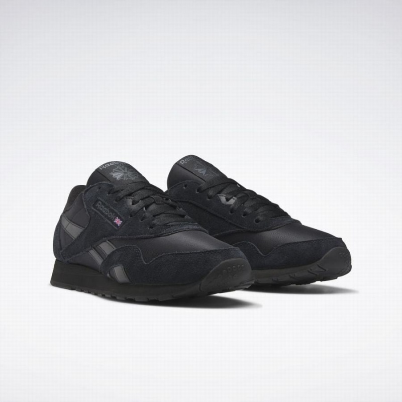 Reebok Classic Nylon Men's Shoes Black Grey | XBI6850LK