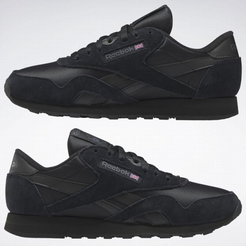 Reebok Classic Nylon Men's Shoes Black Grey | XBI6850LK