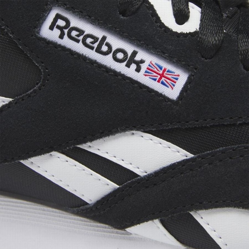 Reebok Classic Nylon Men's Shoes Black White | TCC950RN