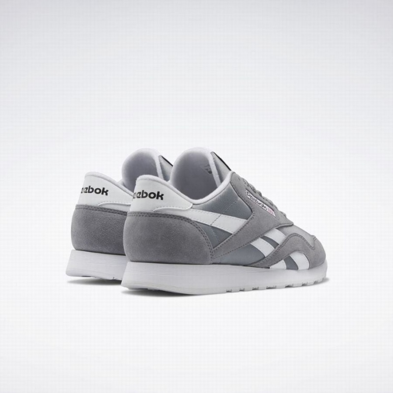 Reebok Classic Nylon Men's Shoes Grey White | UAB974KE