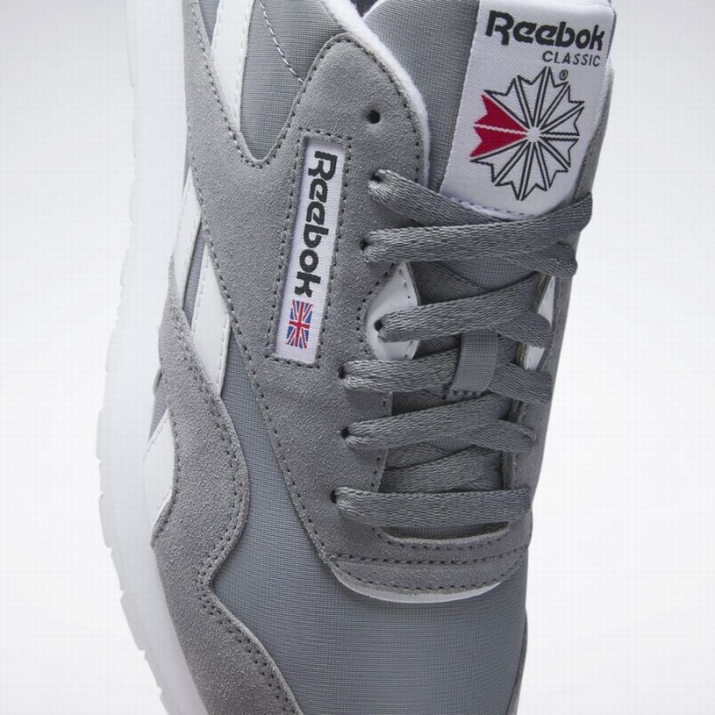 Reebok Classic Nylon Men's Shoes Grey White | UAB974KE