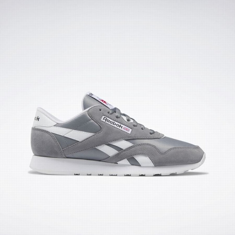 Reebok Classic Nylon Men\'s Shoes Grey White | UAB974KE