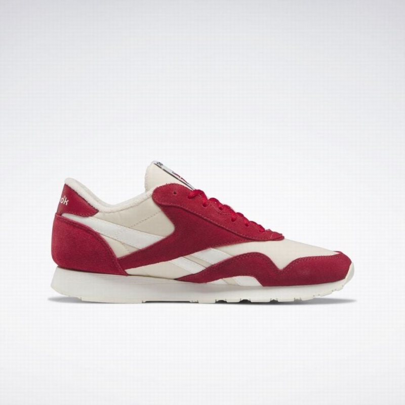 Reebok Classic Nylon Men's Shoes Red White | HFI9940QK