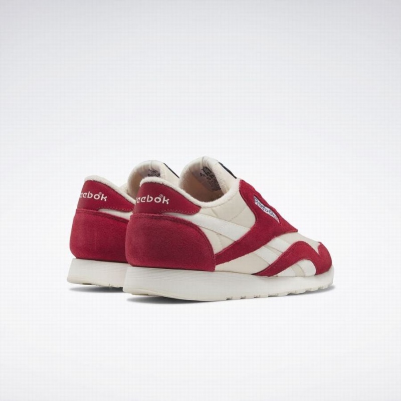 Reebok Classic Nylon Men's Shoes Red White | HFI9940QK