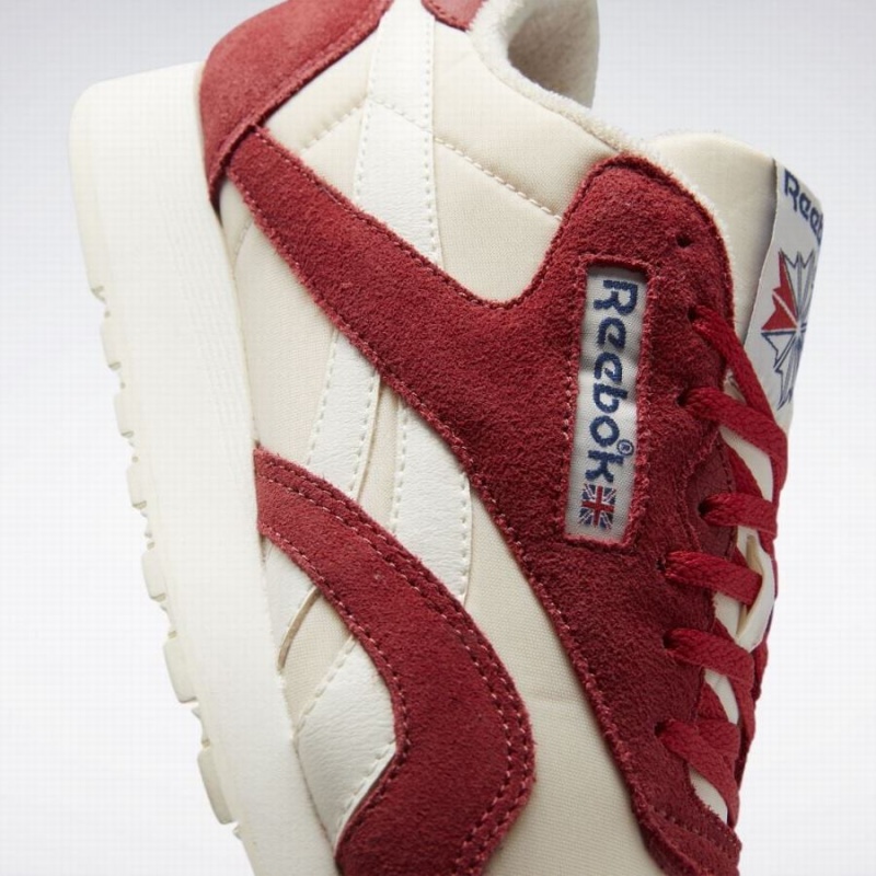 Reebok Classic Nylon Men's Shoes Red White | HFI9940QK