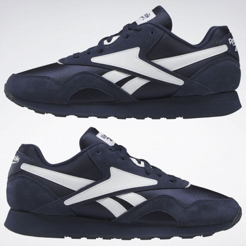 Reebok Classic Nylon Plus 1994 Men's Shoes Navy White | EQO2216SW