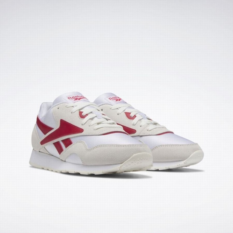 Reebok Classic Nylon Plus 1994 Men's Shoes White Red | PZA1863ZN