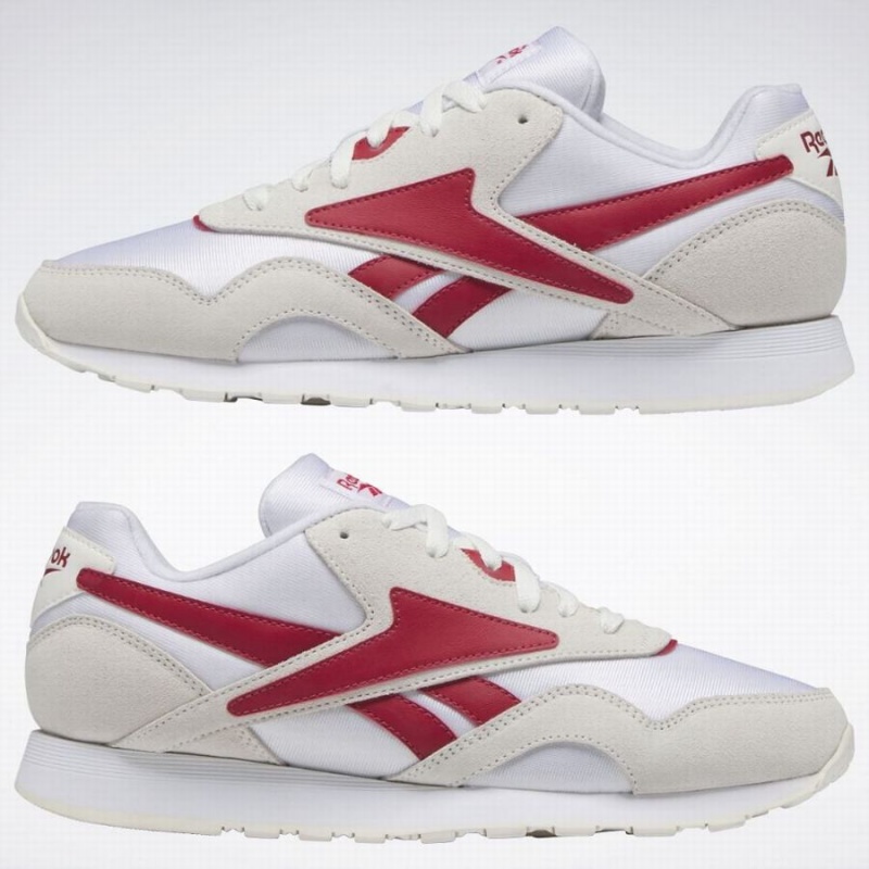 Reebok Classic Nylon Plus 1994 Men's Shoes White Red | PZA1863ZN