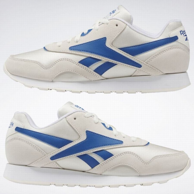 Reebok Classic Nylon Plus 1994 Men's Shoes White Blue | THR9624JQ