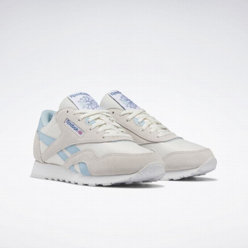 Reebok Classic Nylon Women's Shoes Blue White | GAW467HZ