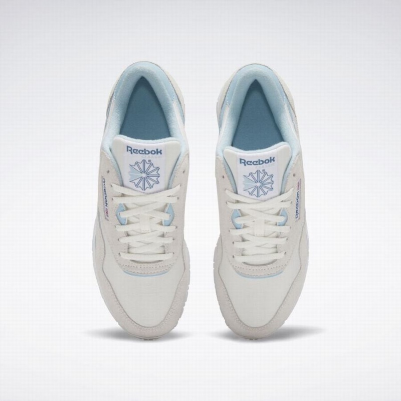 Reebok Classic Nylon Women's Shoes Blue White | GAW467HZ