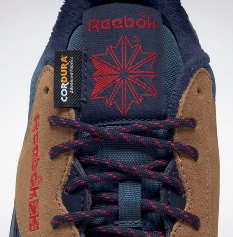 Reebok Classic Nylon Women's Shoes Brown Blue Black | BCB2595ZE