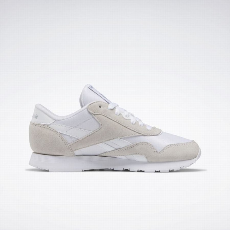 Reebok Classic Nylon Women's Shoes White Grey | WHB847OU