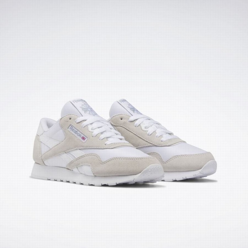 Reebok Classic Nylon Women's Shoes White Grey | WHB847OU