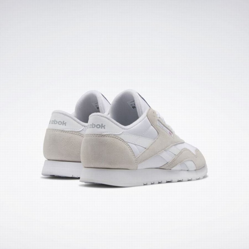 Reebok Classic Nylon Women's Shoes White Grey | WHB847OU