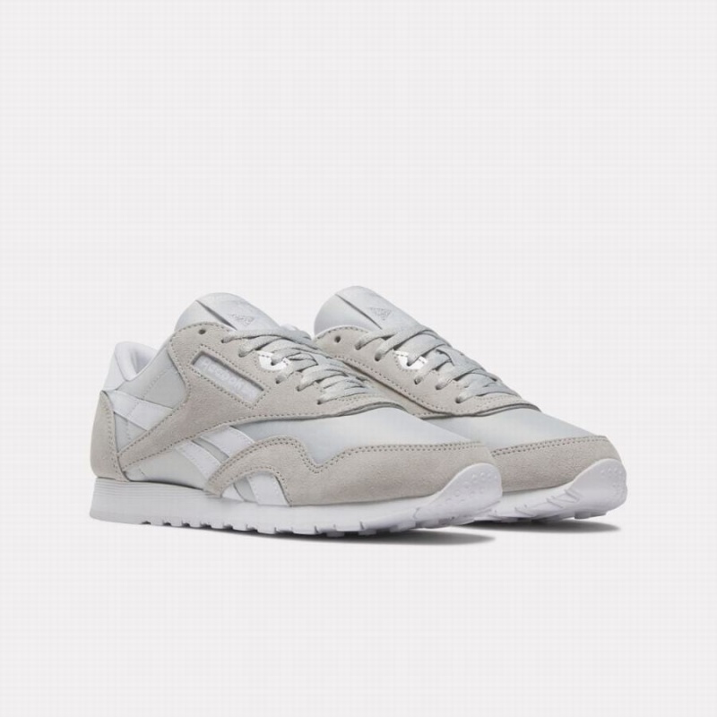 Reebok Classic Nylon Women's Shoes White Grey | AHS8268VO