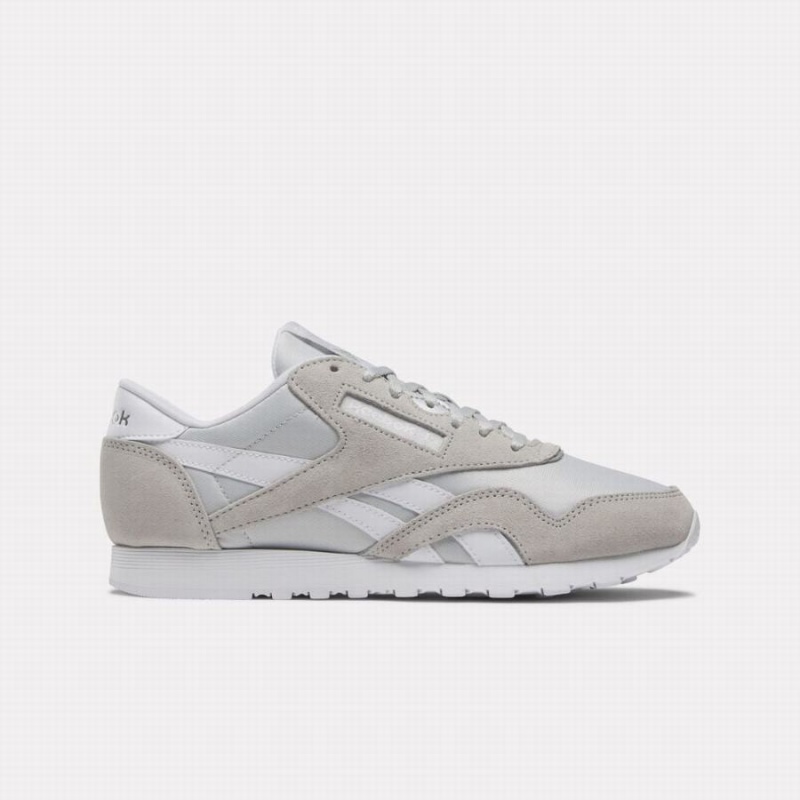 Reebok Classic Nylon Women\'s Shoes White Grey | AHS8268VO