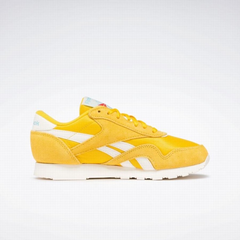 Reebok Classic Nylon Women's Shoes Yellow White | YEA5698TM