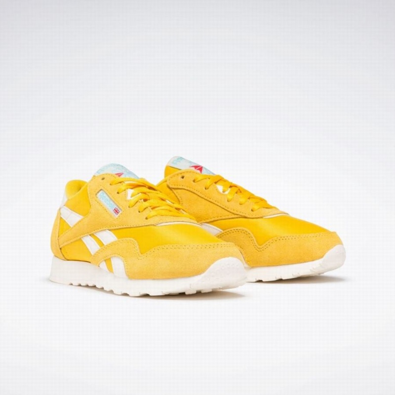 Reebok Classic Nylon Women's Shoes Yellow White | YEA5698TM