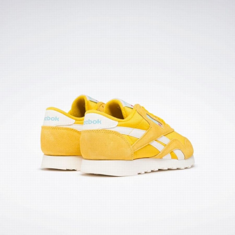 Reebok Classic Nylon Women's Shoes Yellow White | YEA5698TM