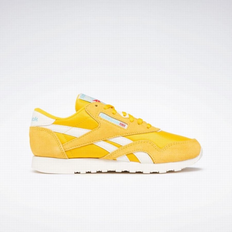 Reebok Classic Nylon Women\'s Shoes Yellow White | YEA5698TM