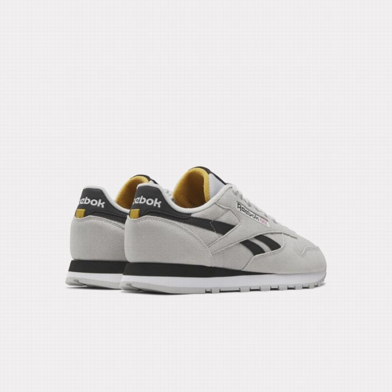 Reebok Classic Suede Women's Shoes Grey Black Gold | MHT6520KE