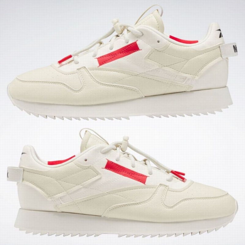 Reebok Classic Vegan Miy Men's Shoes White Red Black | QSD782PT