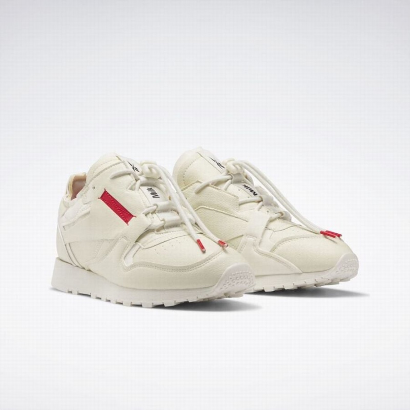 Reebok Classic Vegan Rise Men's Shoes White Red Black | UES355UW