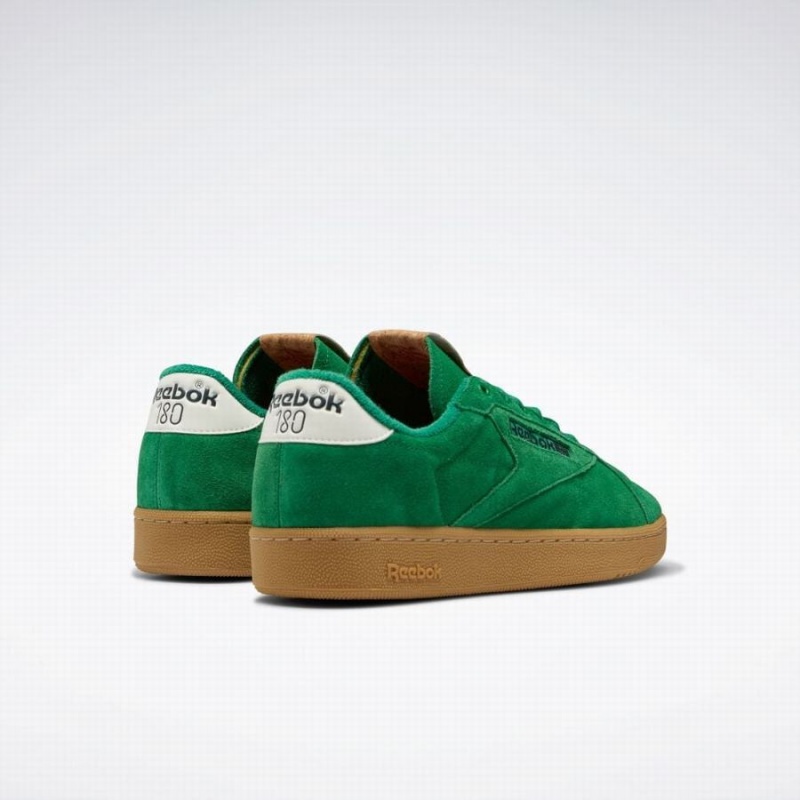 Reebok Club C 85 Grounds Women's Shoes Green Red | JDH8829UH