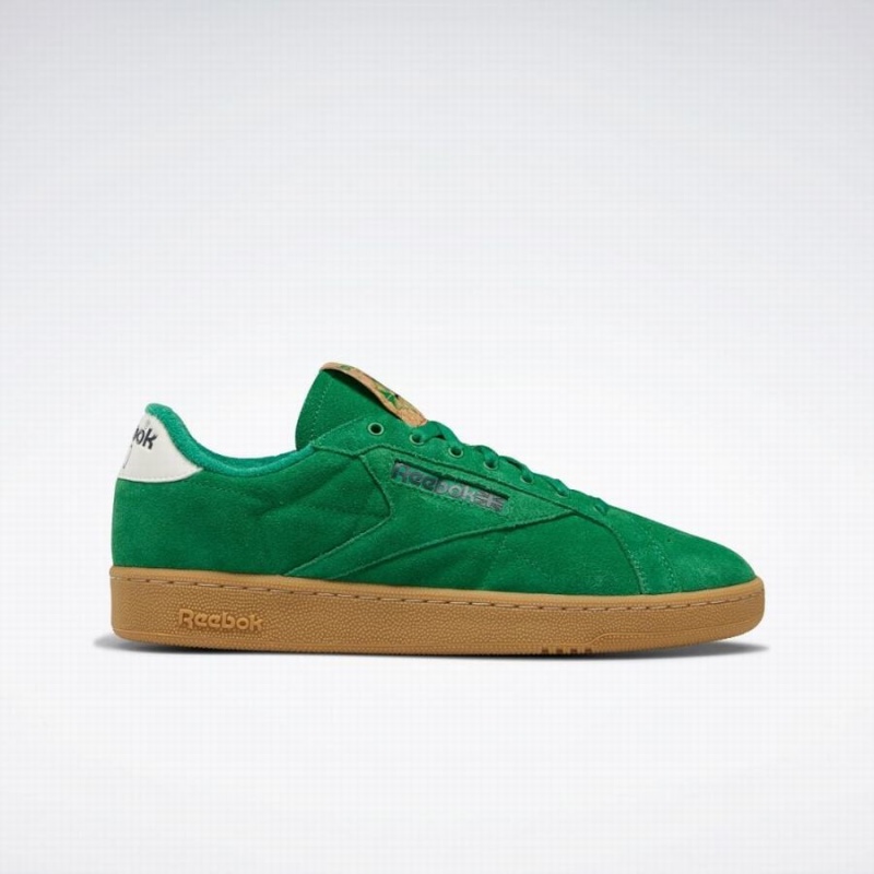 Reebok Club C 85 Grounds Women\'s Shoes Green Red | JDH8829UH