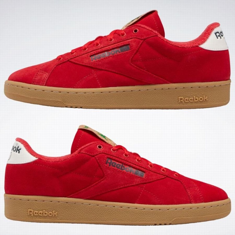 Reebok Club C 85 Grounds Women's Shoes Red Green White | PBA7468DO