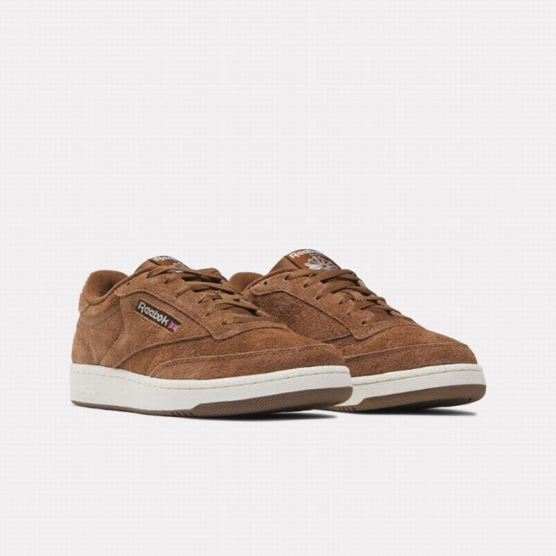 Reebok Club C 85 Men's Shoes Brown | LLV285RD