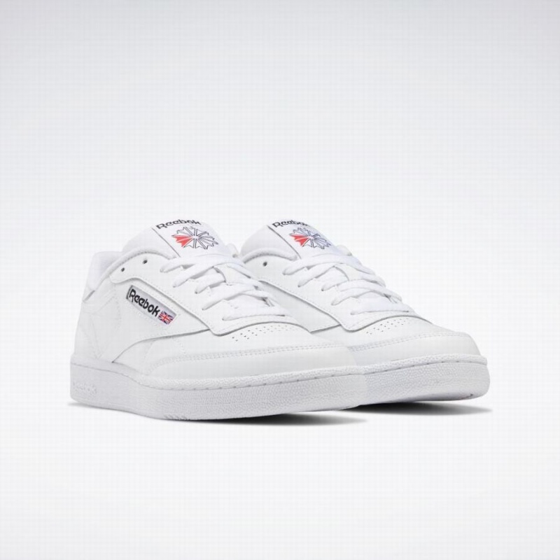 Reebok Club C 85 Men's Shoes White Black | NWY7988QW