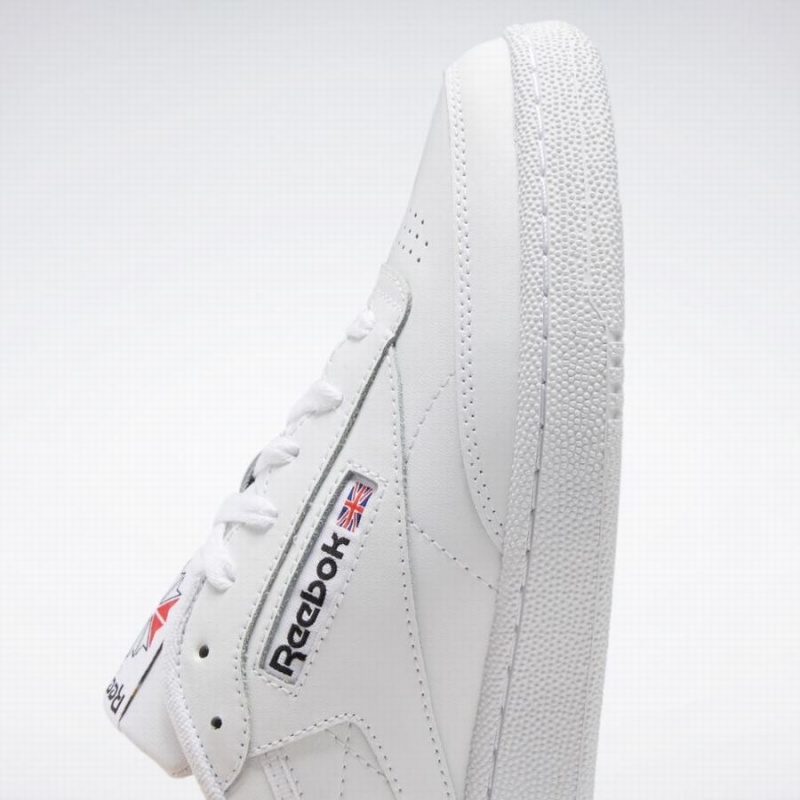 Reebok Club C 85 Men's Shoes White Black | NWY7988QW