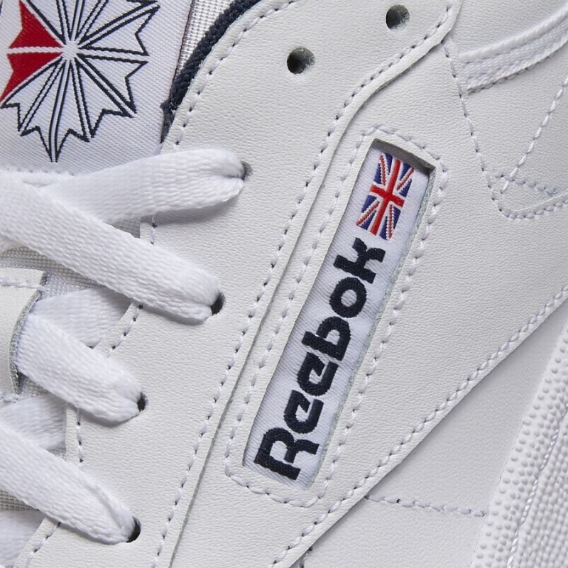 Reebok Club C 85 Men's Shoes White Navy | GRV769IF