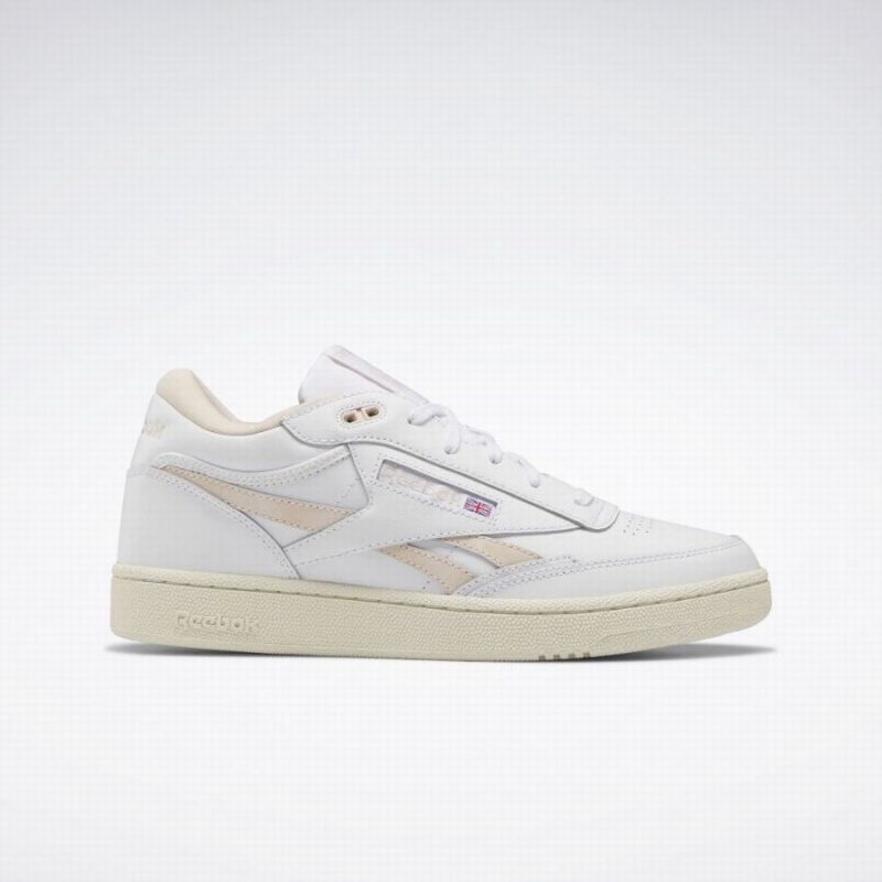 Reebok Club C 85 Mid Ii Revenge Women\'s Shoes White Beige | XKW6036WH