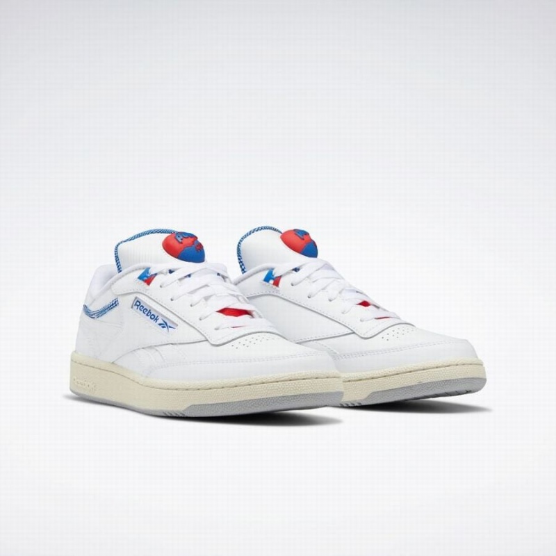 Reebok Club C 85 Pump Women's Shoes White Blue | TQW4935WT