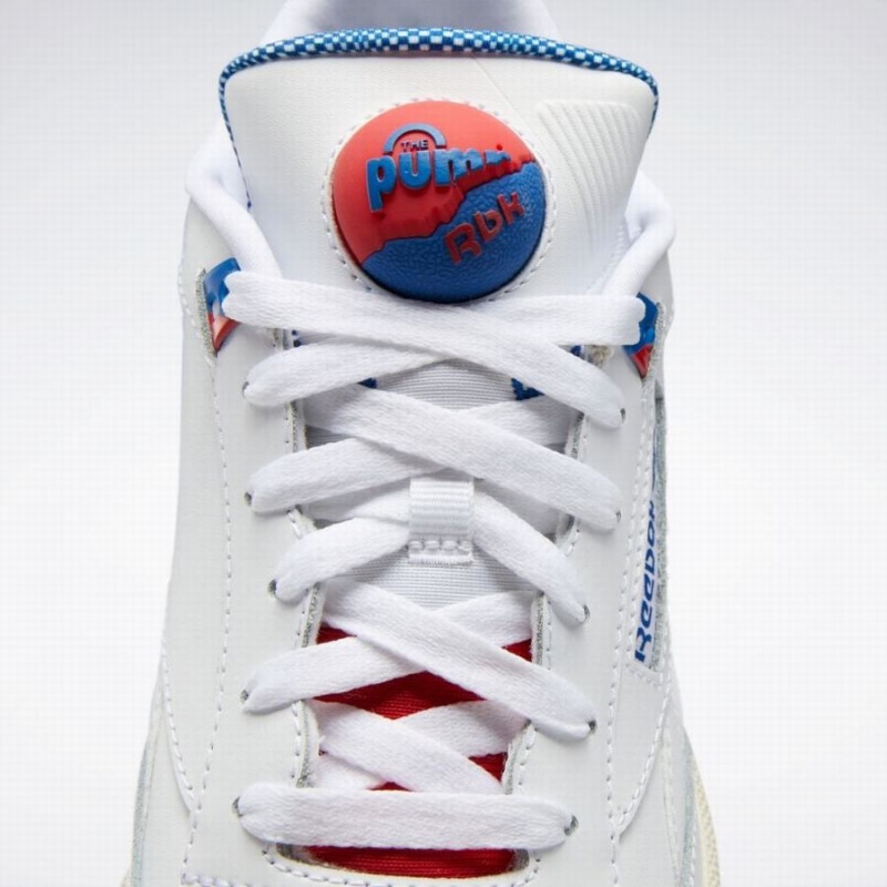 Reebok Club C 85 Pump Women's Shoes White Blue | TQW4935WT