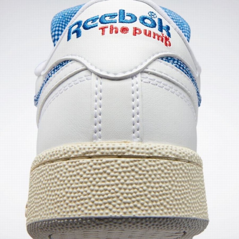 Reebok Club C 85 Pump Women's Shoes White Blue | TQW4935WT