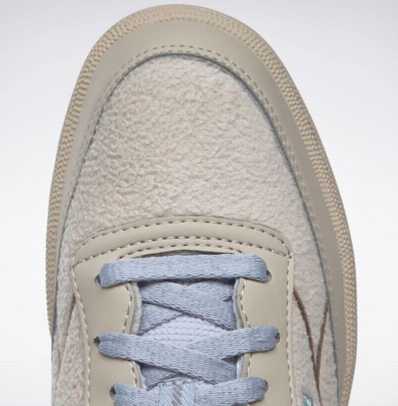 Reebok Club C 85 Women's Shoes Beige Grey Brown | DNI1035OP