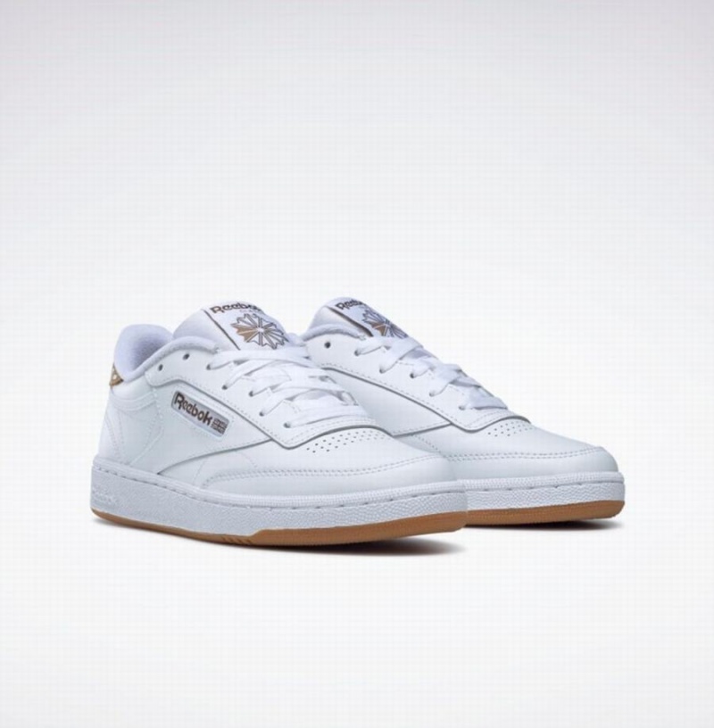 Reebok Club C 85 Women's Shoes White Black | IIS5278BB