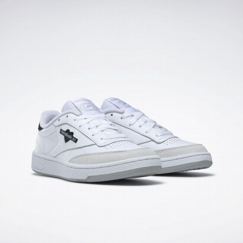 Reebok Club C 85 Women's Shoes White Black Grey | GWO1556RM