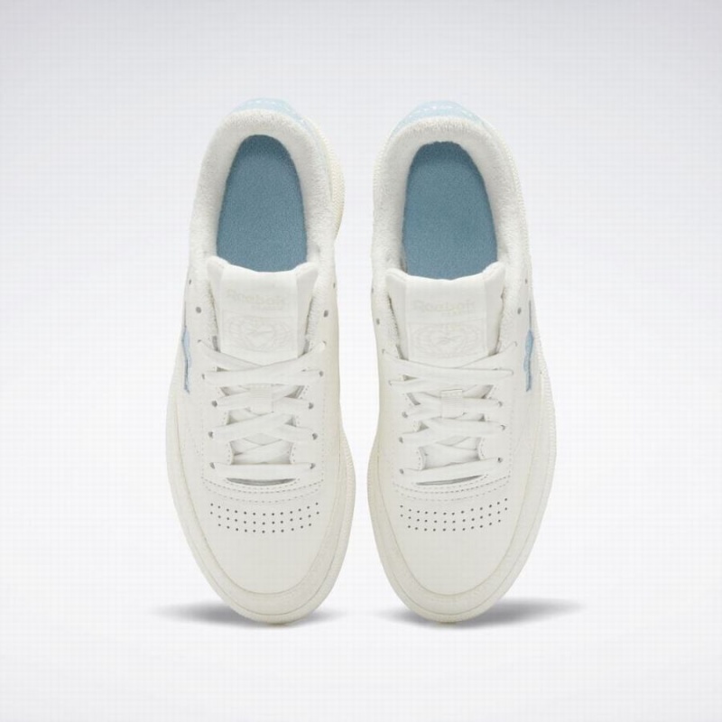 Reebok Club C 85 Women's Shoes White Blue | AGP2268DJ