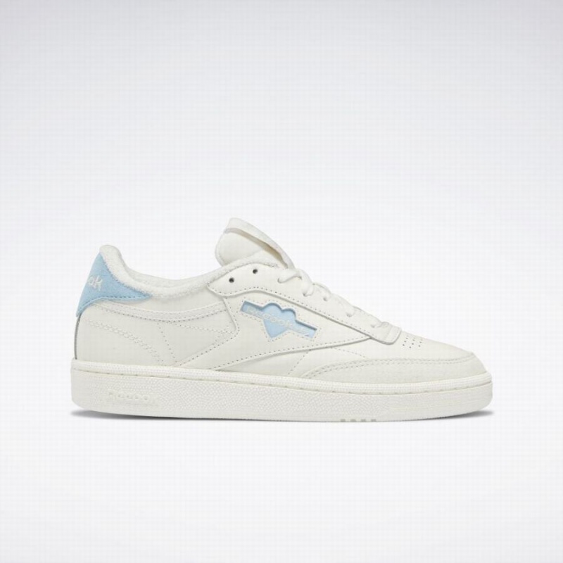 Reebok Club C 85 Women\'s Shoes White Blue | AGP2268DJ