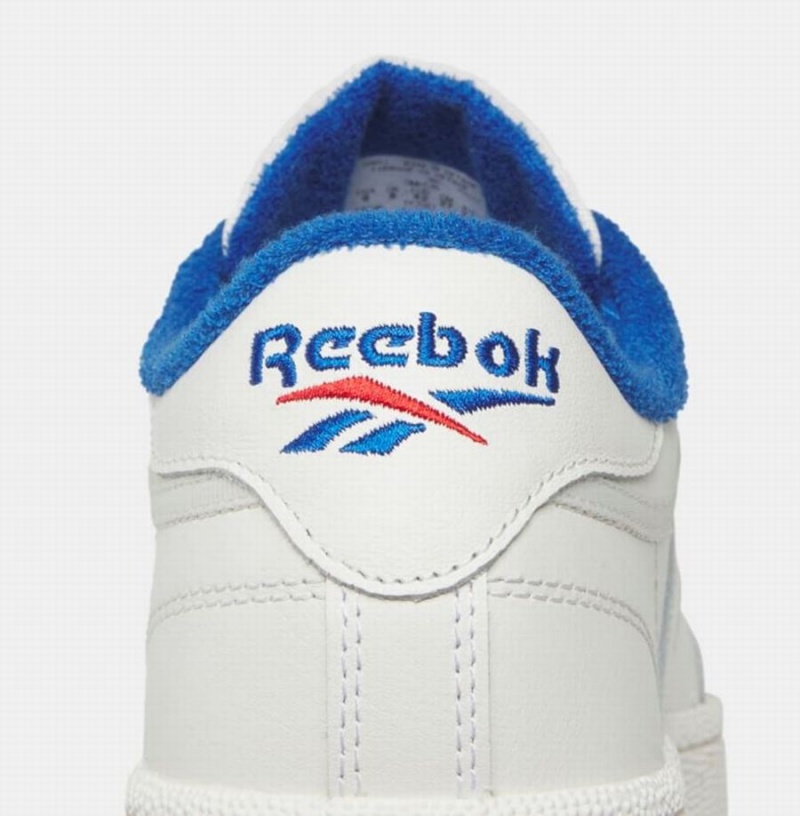 Reebok Club C 85 Women's Shoes White Blue Red | IYZ3463JO