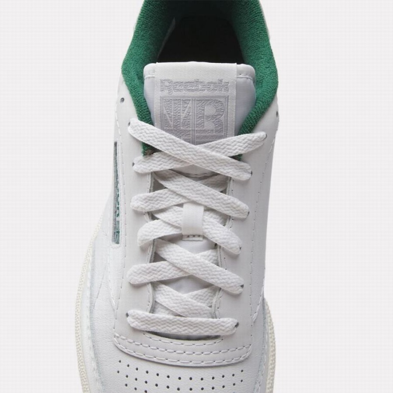 Reebok Club C 85 Women's Shoes White Dark Green | XHG8096OJ